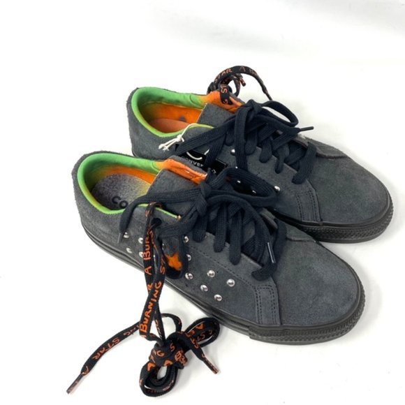 Converse One Star A Burning Star Black Sneakers Suede Low Women's Size A01763C - Picture 4 of 10